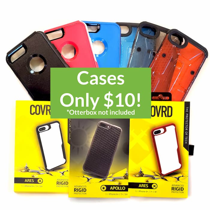 Cases, except Otterbox, are $10